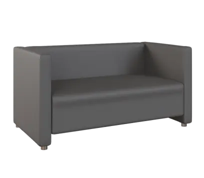 MIRA 2 pohovka, koženka tmavě šedá